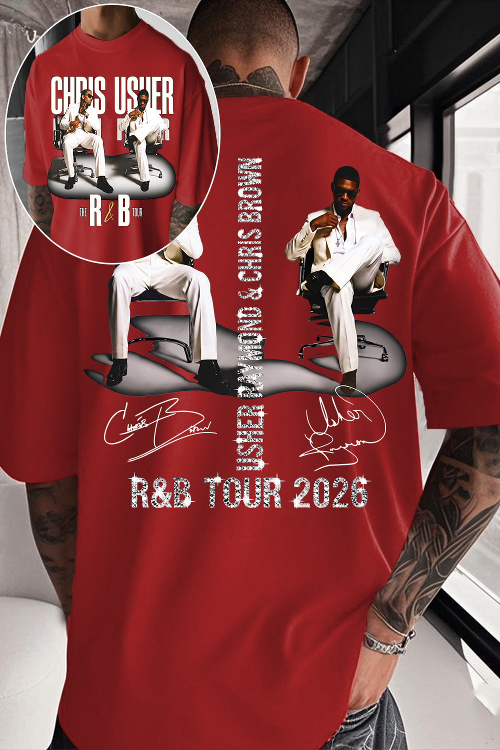 CB & Usher Concert Shirt