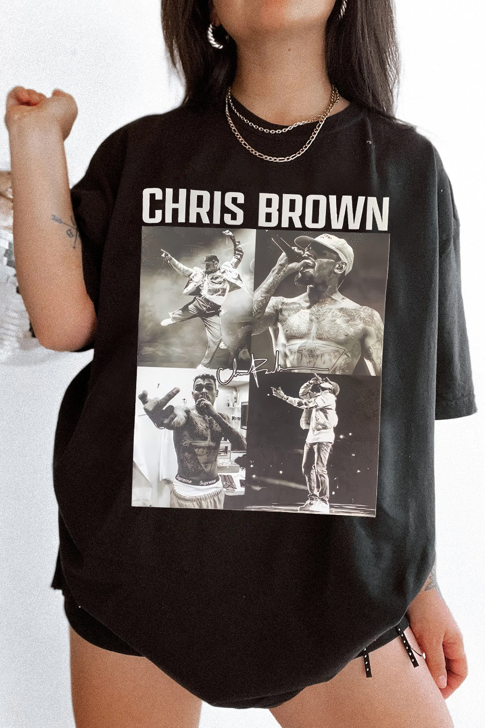 Chris Brown Breezy For Life Graphic Tee For Women