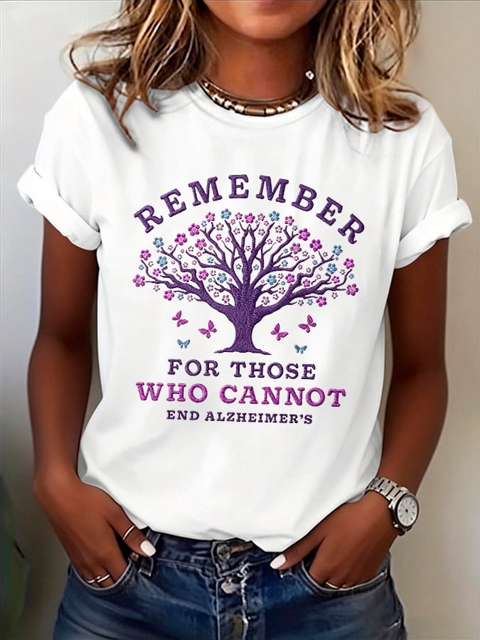 Women's Alzheimer's Disease Awareness T-Shirt