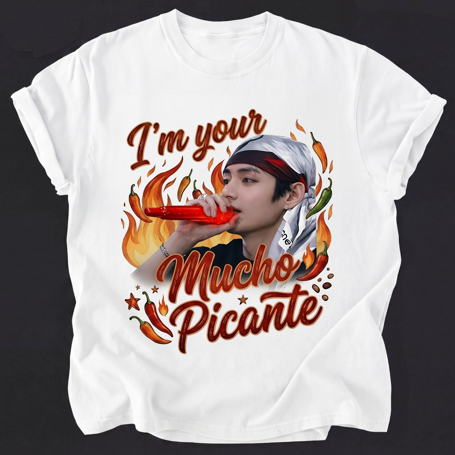 V BTS I'm Your Mucho Picante Funny Shirt, Kpop BTS Shirt For Fans