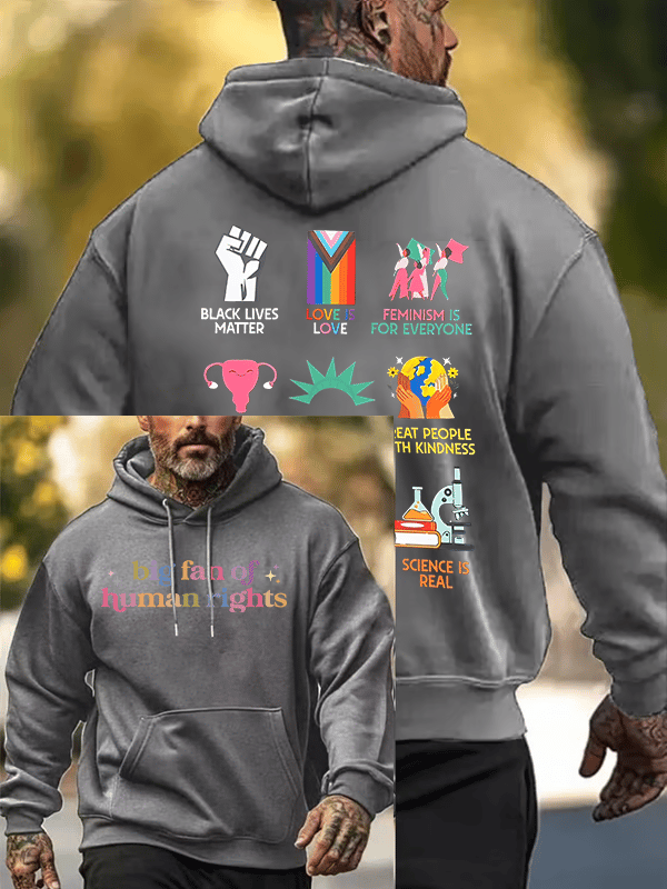 Men's  staunch supporter of human rights  Hoodie