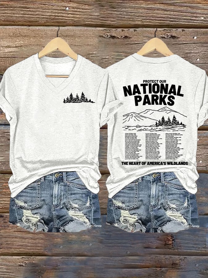 Women's Protect Our National Parks Printed T-Shirt