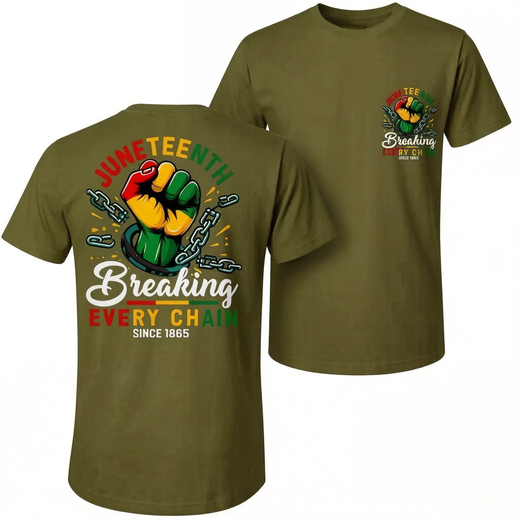 Unisex Juneteenth 1865 Hot Stamped T-Shirt