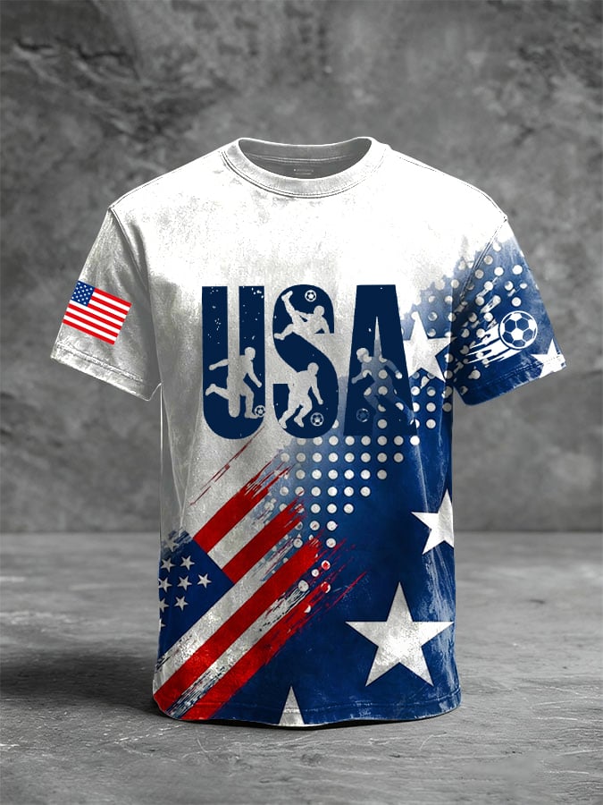 American Flag Soccer T-Shirt