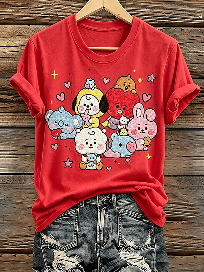 🔥Buy 3 Get 15% Off🔥Music Lovers' Pure Cotton Comfortable Short-Sleeved T-Shirt