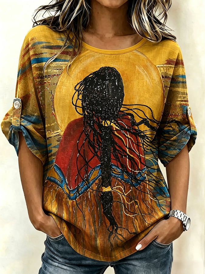 Women's Orange Shirt Day Print T-shirt