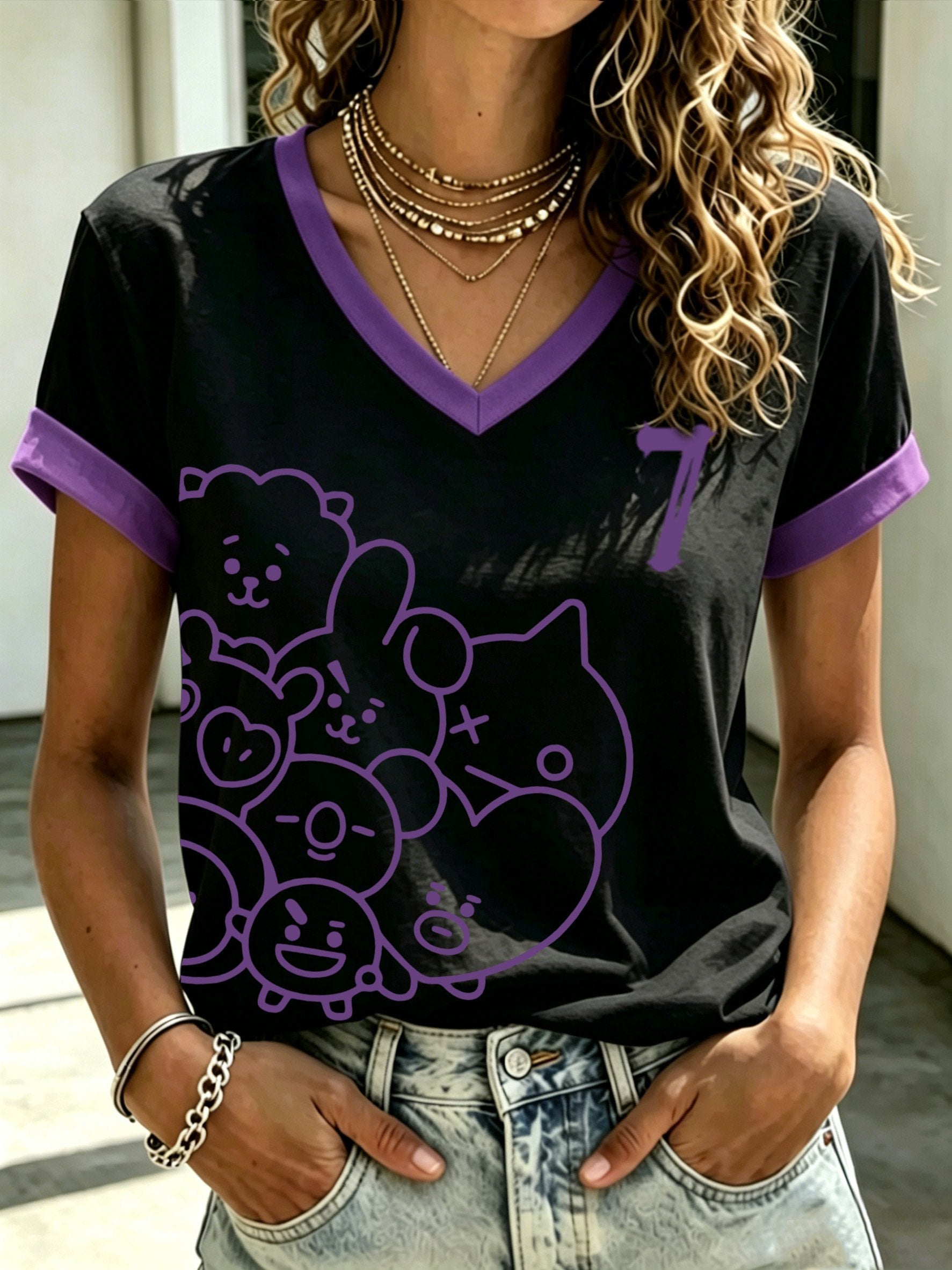 🔥Buy 3 Get 15% Off🔥Women's Letter-Print Top