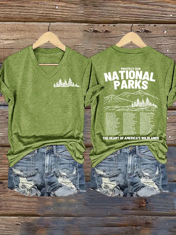 Women's Protect Our National Parks Printed T-Shirt