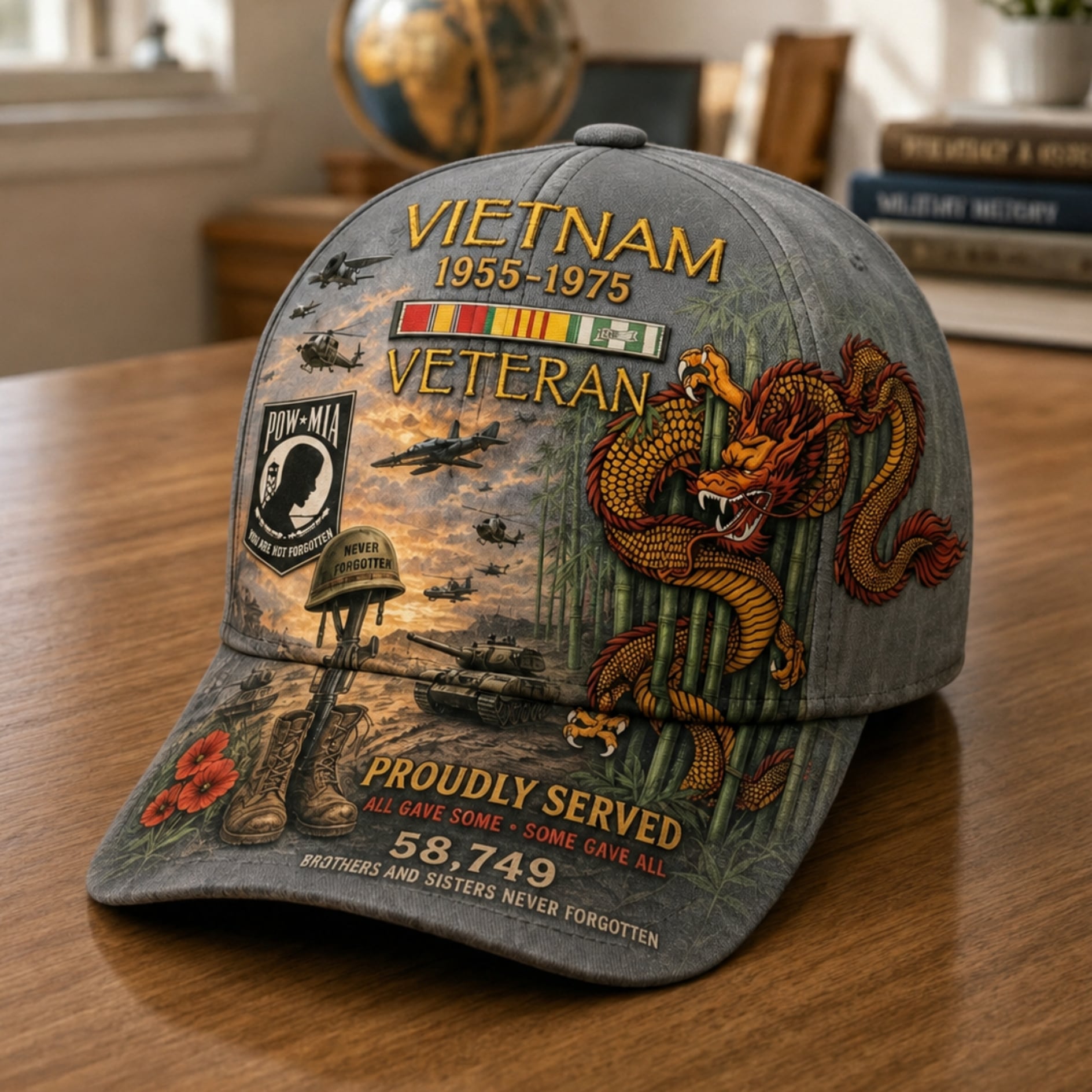 🎁Vietnam Veteran 1955–1975 Memorial Cap