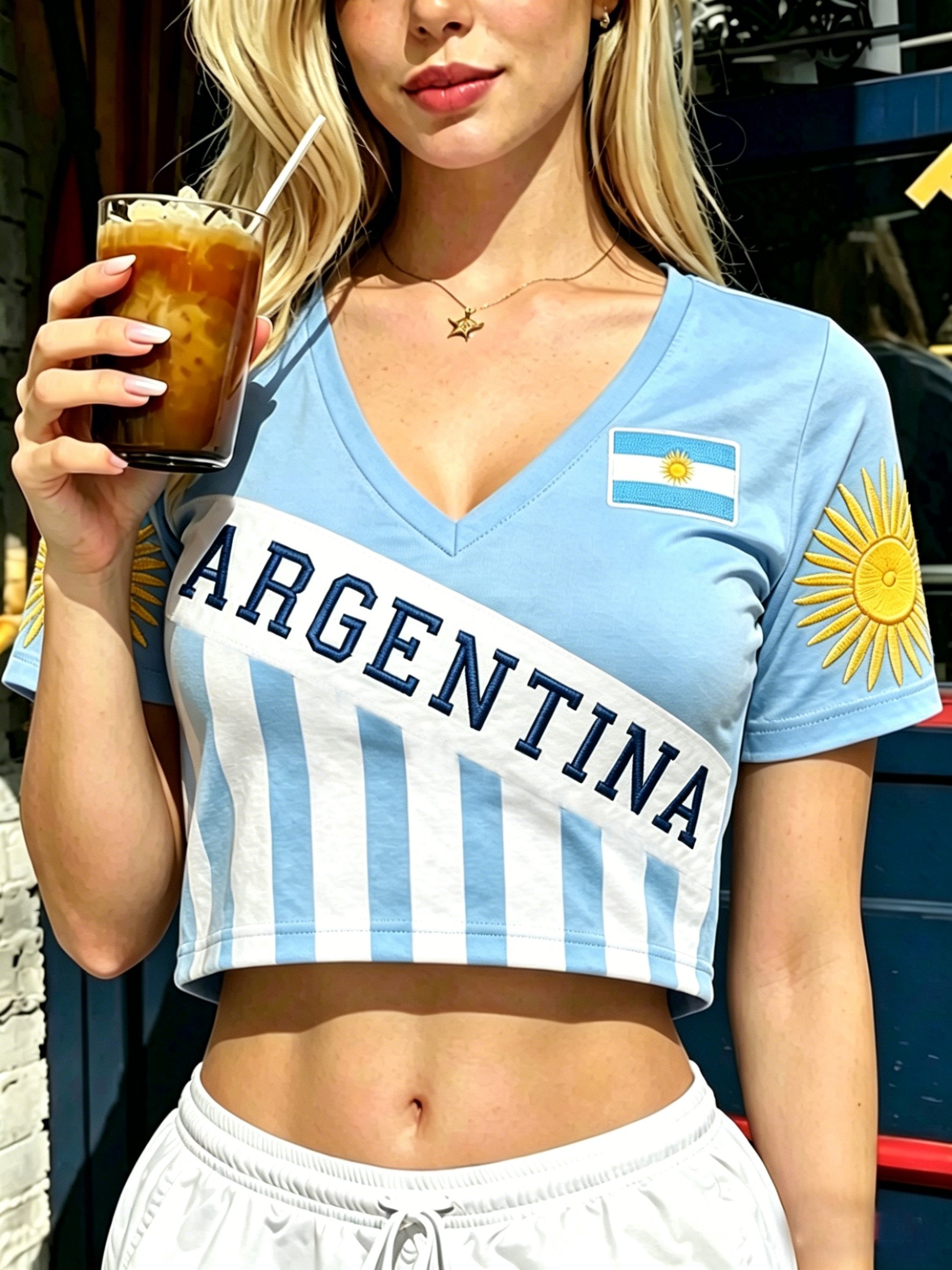 2026 Argentina Football Fan Printed Top