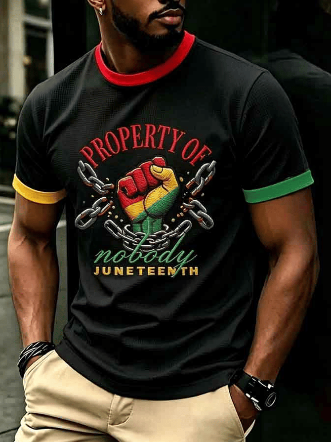 Men's Property Of Nobody Juneteenth Short-Sleeve T-Shirt