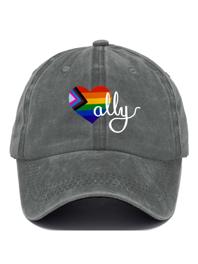 Proud Ally Print Baseball Cap