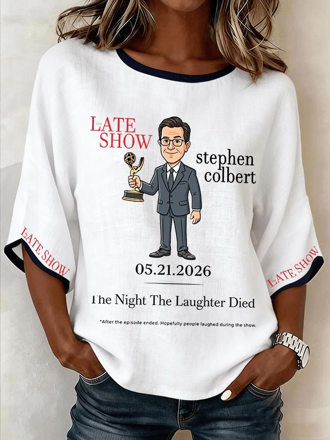 Women's "Night When Laughter Stops" Printed Comfortable Top