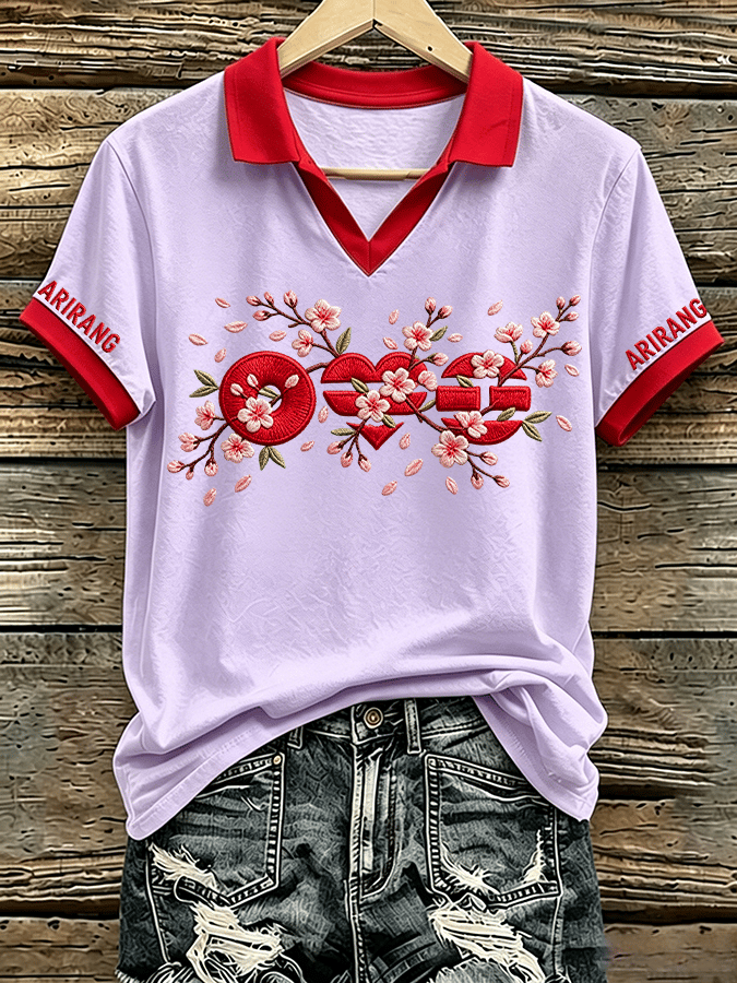 🔥Buy 3 Get 15% Off🔥Music Lovers' Collared Comfortable Women's Short-Sleeved T-Shirt