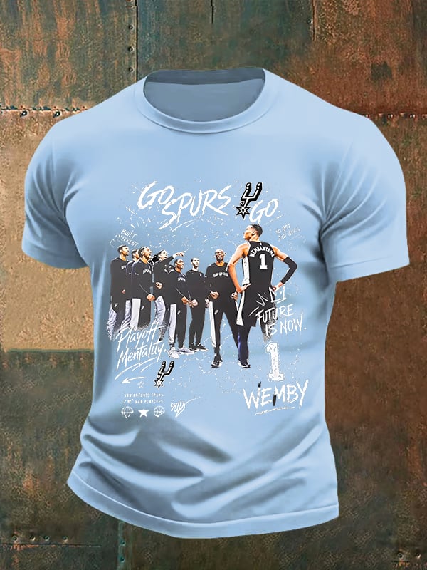 Men's  WEMBY Print Round Neck T-shirt
