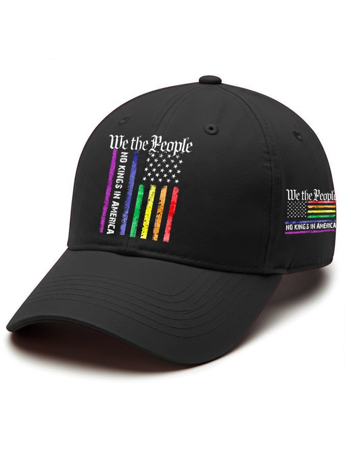 Retro We The People No Kings In America Print Baseball Cap