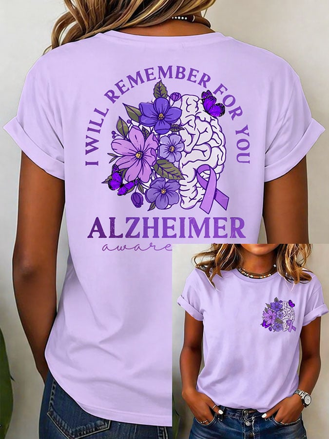 Women's Alzheimer's Disease Awareness T-Shirt