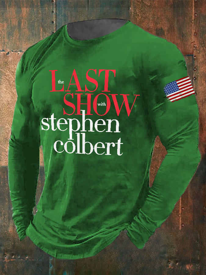 Men's Retro Last Show Print T-Shirt