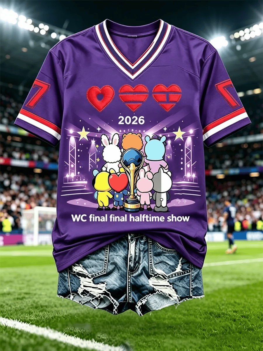Women's Retro WC2026 Final Halftime Show Print T-Shirt