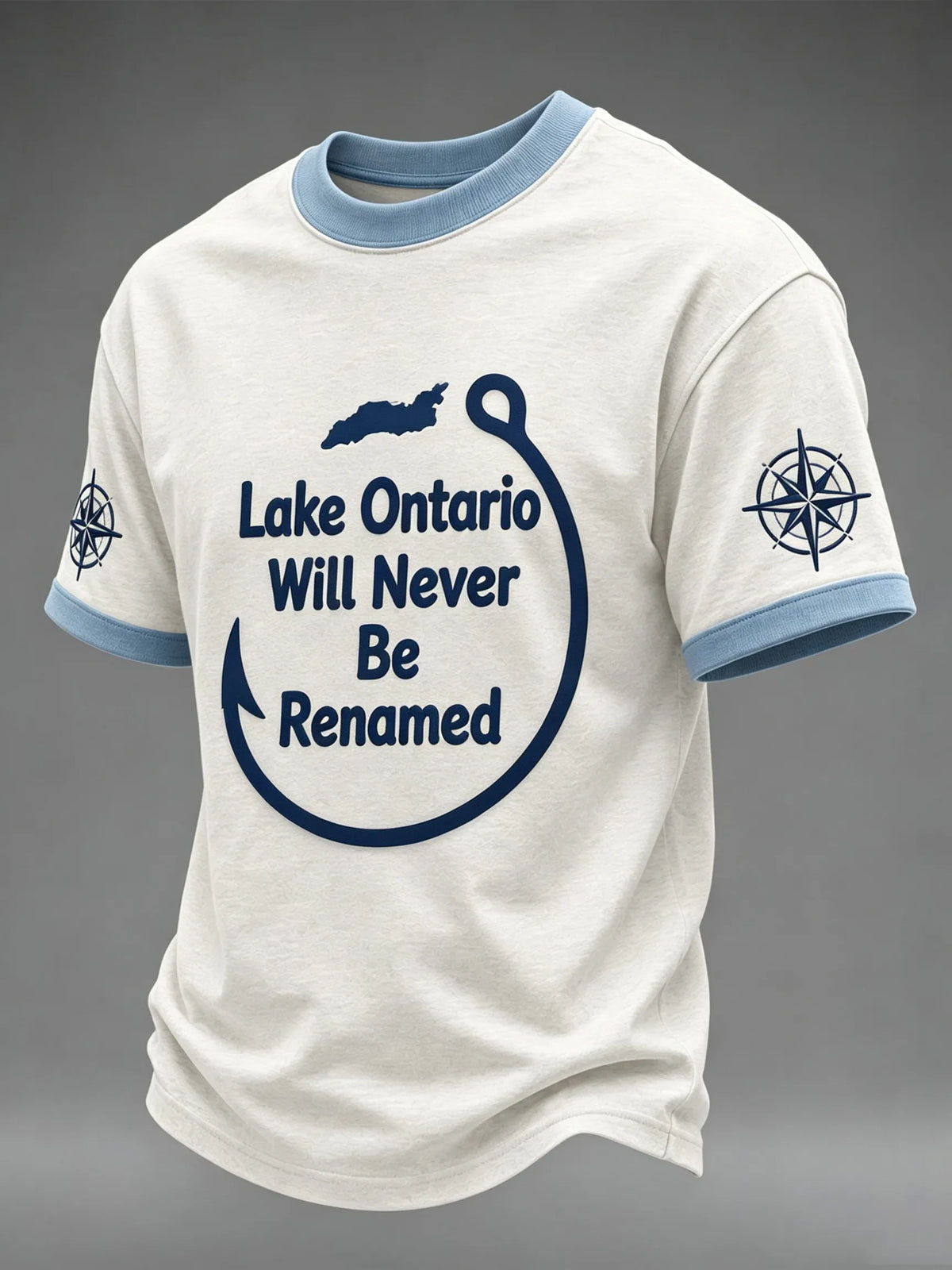 Men's Lake Ontario Always And Forever Printed Short Sleeve T-shirt
