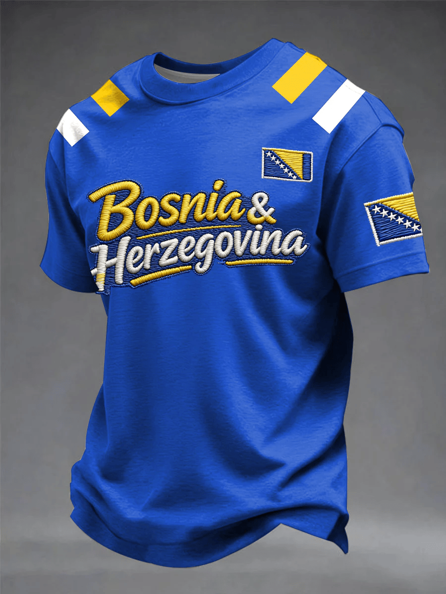 Men's Football Print Casual T-Shirt