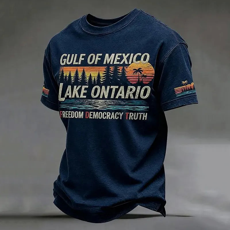 Men's Lake Ontario Printed Short Sleeve T-shirt