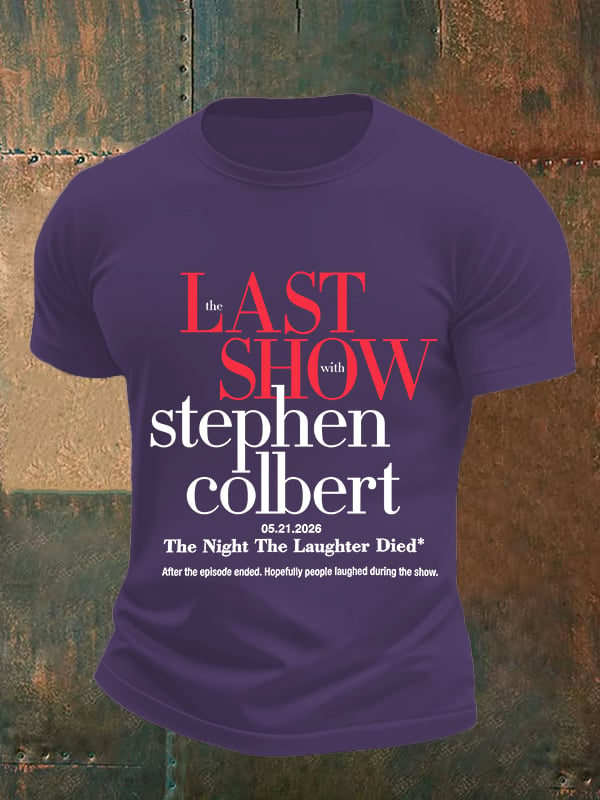 Men's Retro Last Show Print T-Shirt