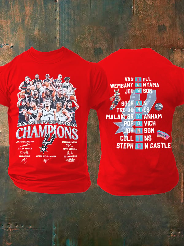 Men's CHAMPIONS Print Round Neck T-shirt