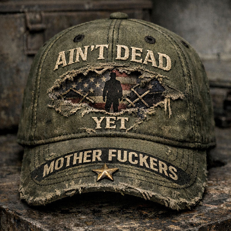 Funny Retro Old Man Club Print Casual Hat