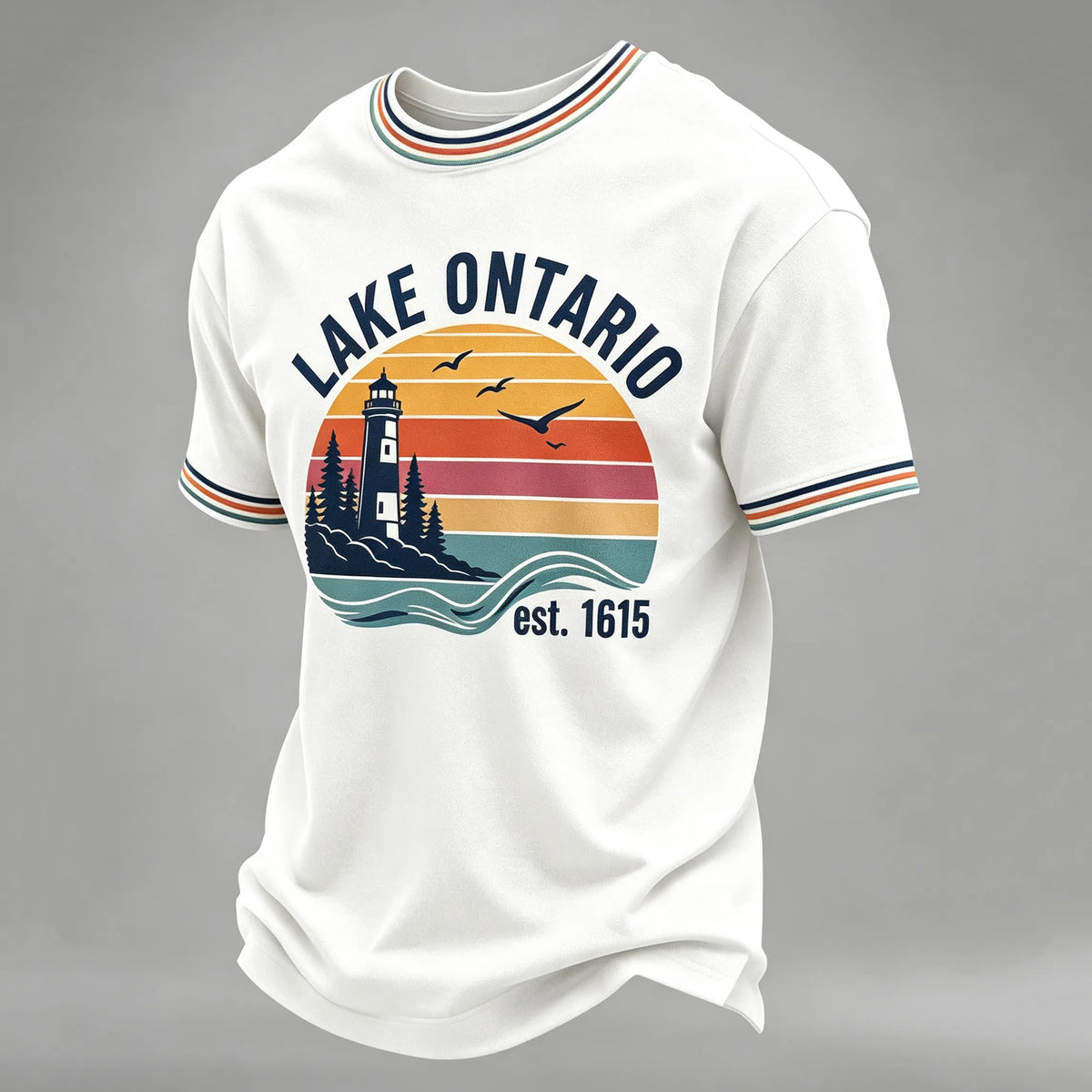 Men's Lake Ontario Printed Short Sleeve T-shirt