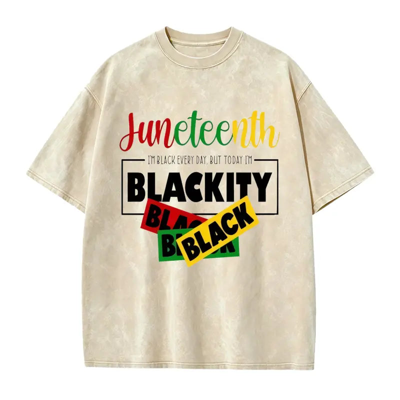 Unisex Juneteenth 1865 Washed T-Shirt