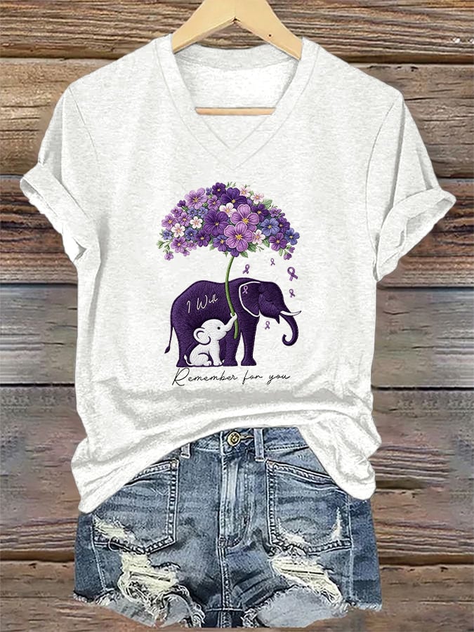 Women's Alzheimer's Disease Awareness T-Shirt