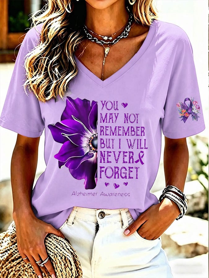 Women's Alzheimer's Disease Awareness T-Shirt