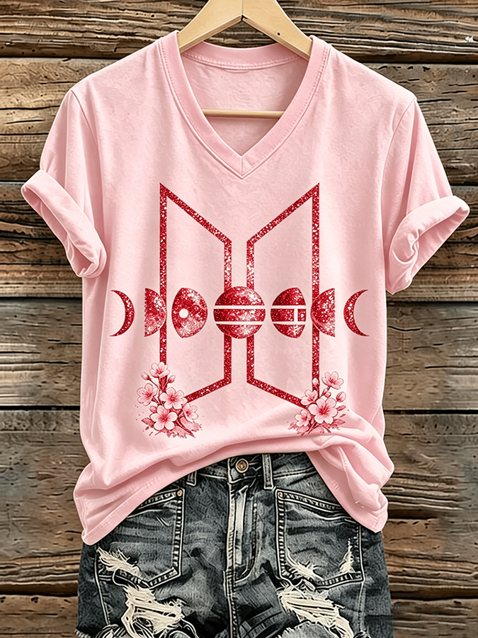 🔥Buy 3 Get 15% Off🔥Music Lovers' Pure Cotton Comfortable V-Neck Short-Sleeved T-Shirt