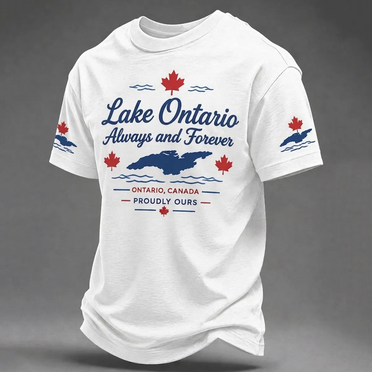 Men's Lake Ontario Always And Forever Printed T-shirt