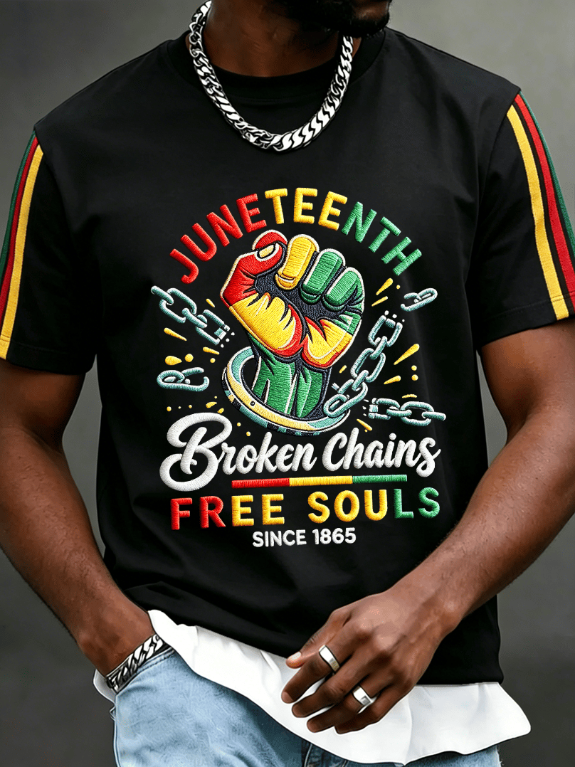 Men's Juneteenth Print Casual Top