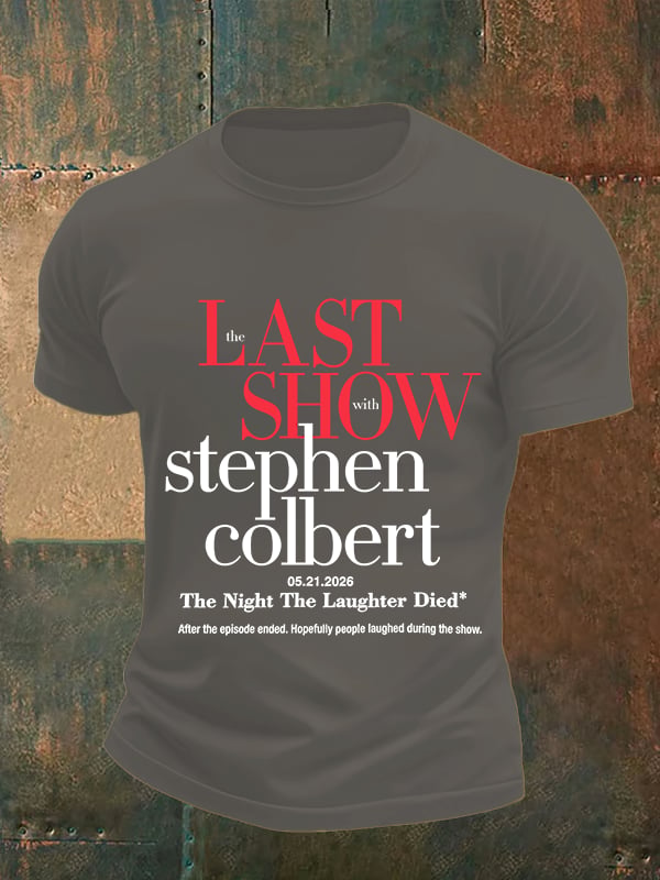 Men's Retro Last Show Print T-Shirt