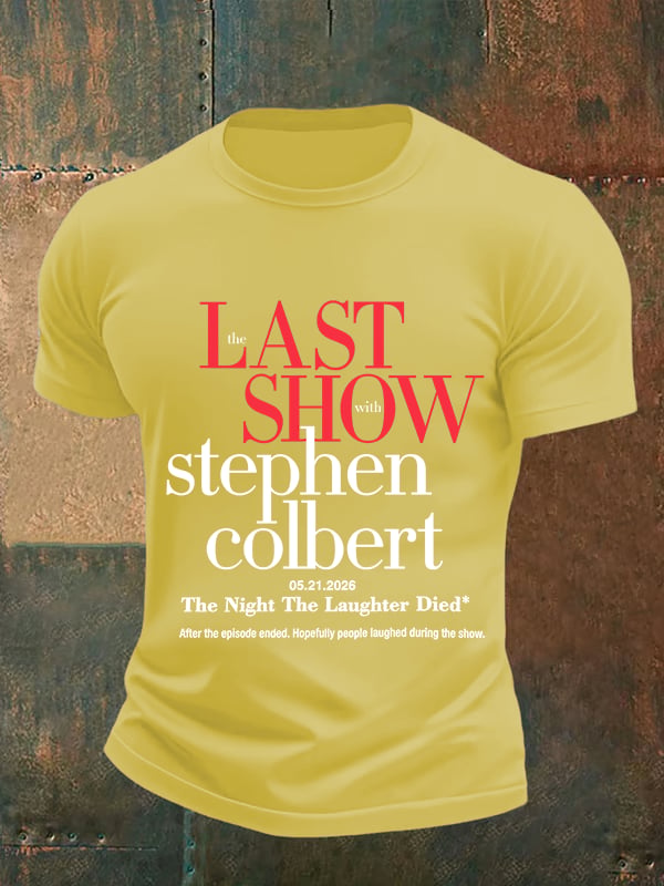 Men's Retro Last Show Print T-Shirt