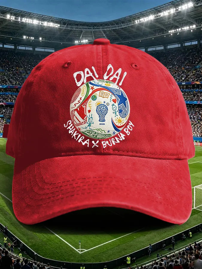 Retro Dai Dai Print Baseball Cap