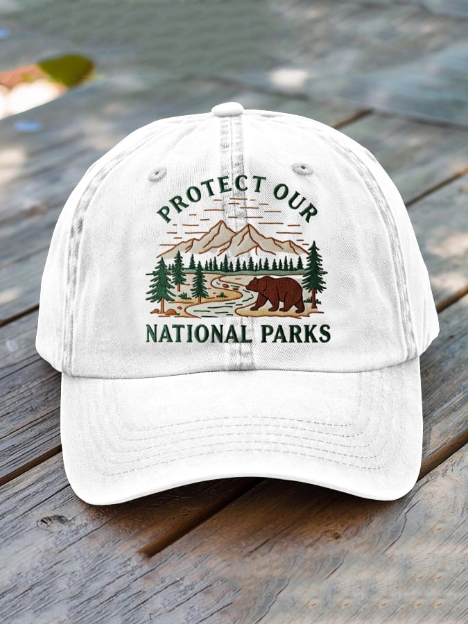 Unisex National Park Protection Washed Cotton Hat