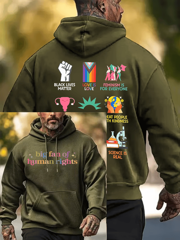Men's  staunch supporter of human rights  Hoodie