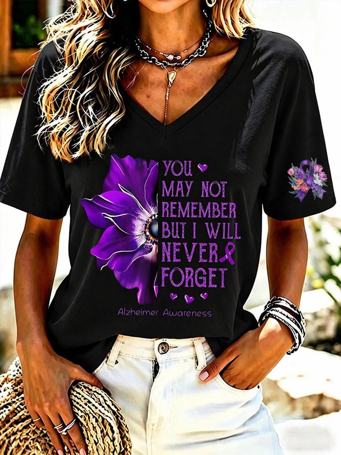 Women's Alzheimer's Disease Awareness T-Shirt