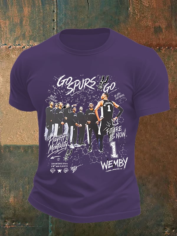 Men's  WEMBY Print Round Neck T-shirt