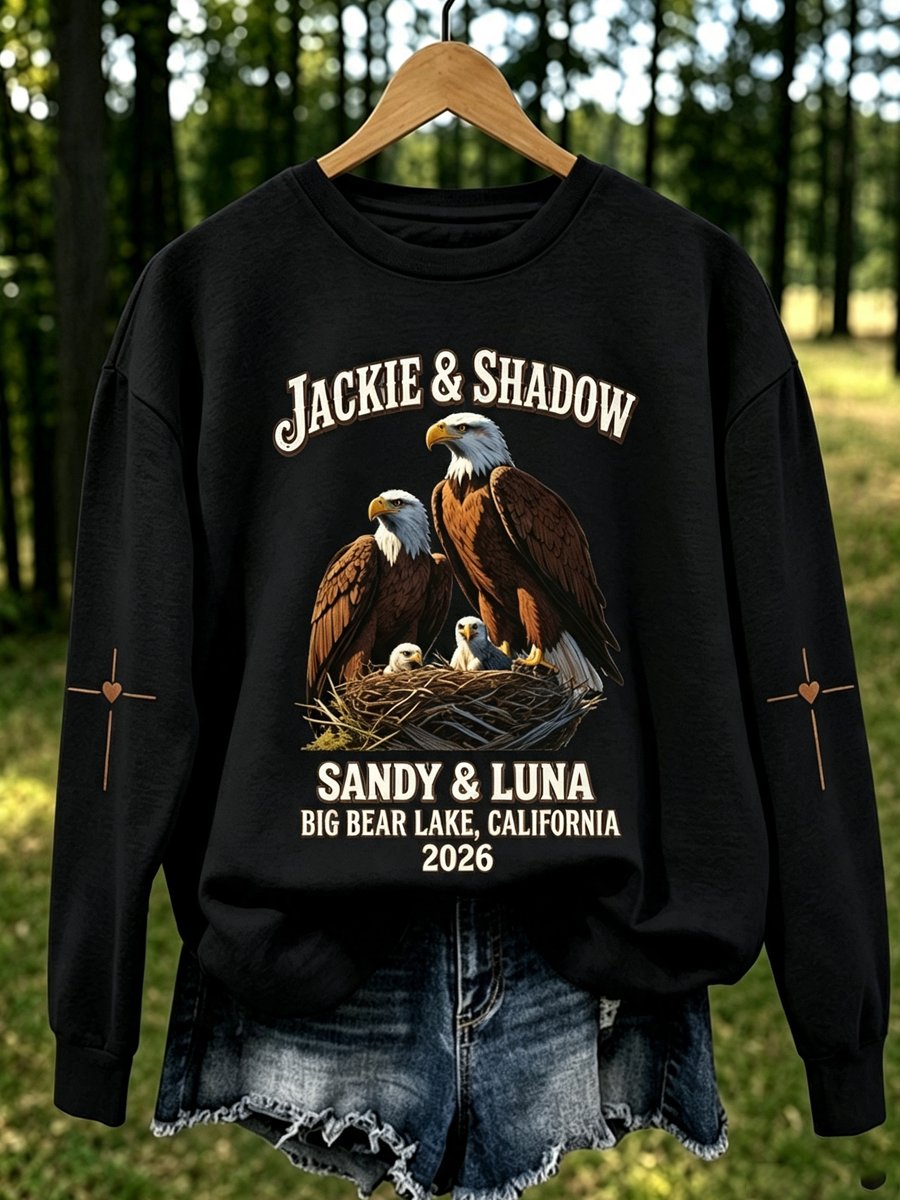 Women'S Jackie & Shadow Print Crew-Neck Sweatshirt