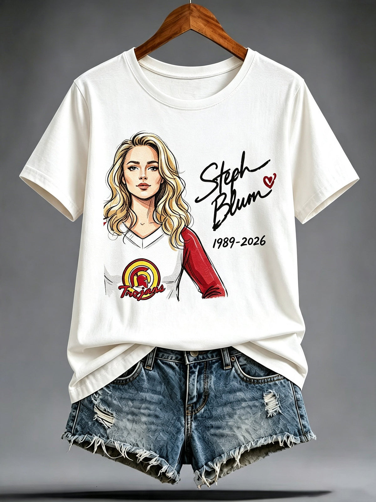 Women's Retro-Casual Art-Print T-Shirt