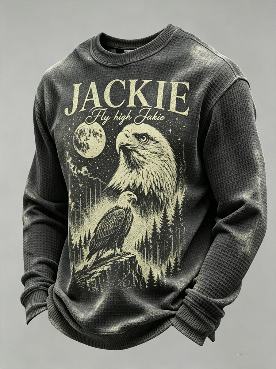 Men's Jackie Forever Our Queen Printed Waffle T-Shirt