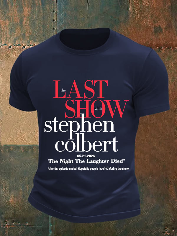 Men's Retro Last Show Print T-Shirt