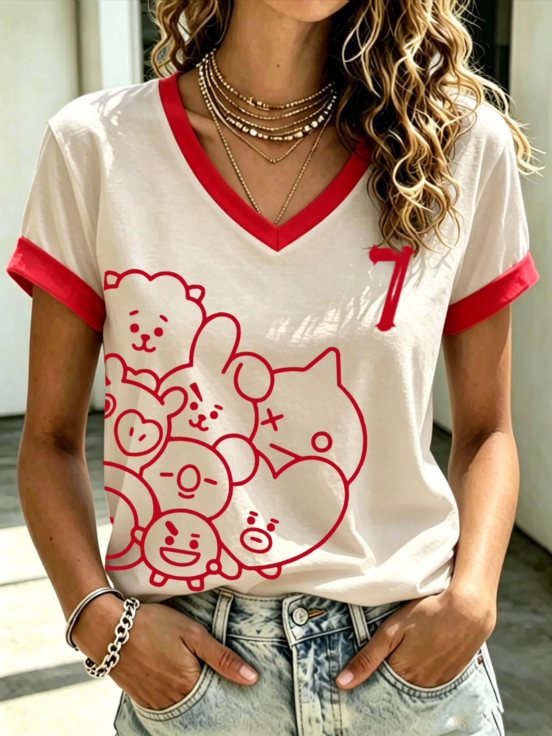 🔥Buy 3 Get 15% Off🔥Women's Letter-Print Top