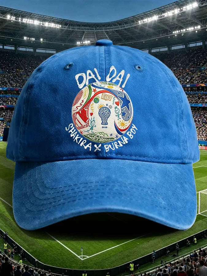 Retro Dai Dai Print Baseball Cap