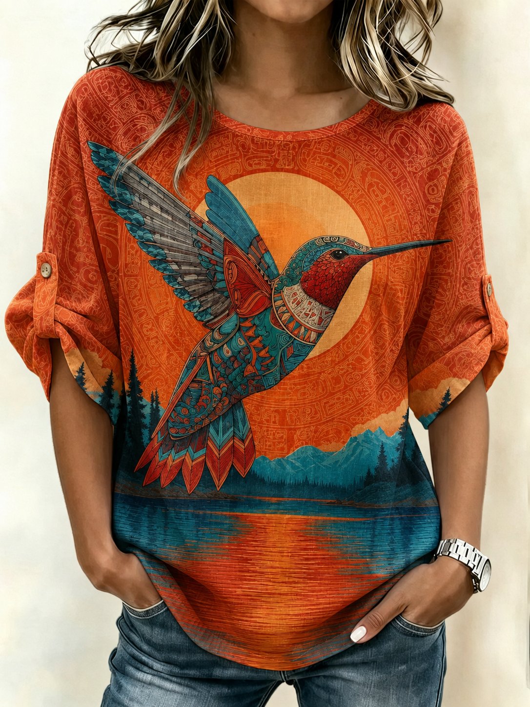 Women's Orange Shirt Day Print T-shirt